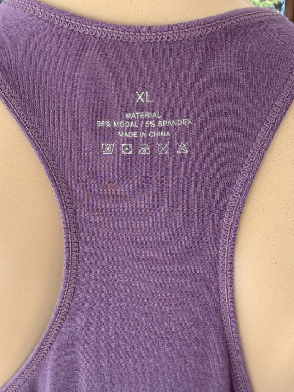 Purple Racerback Tank Top - Picture 3 of 3